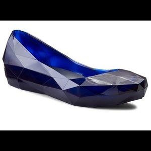 United Nude Hybrid translucent blue Jelly flats